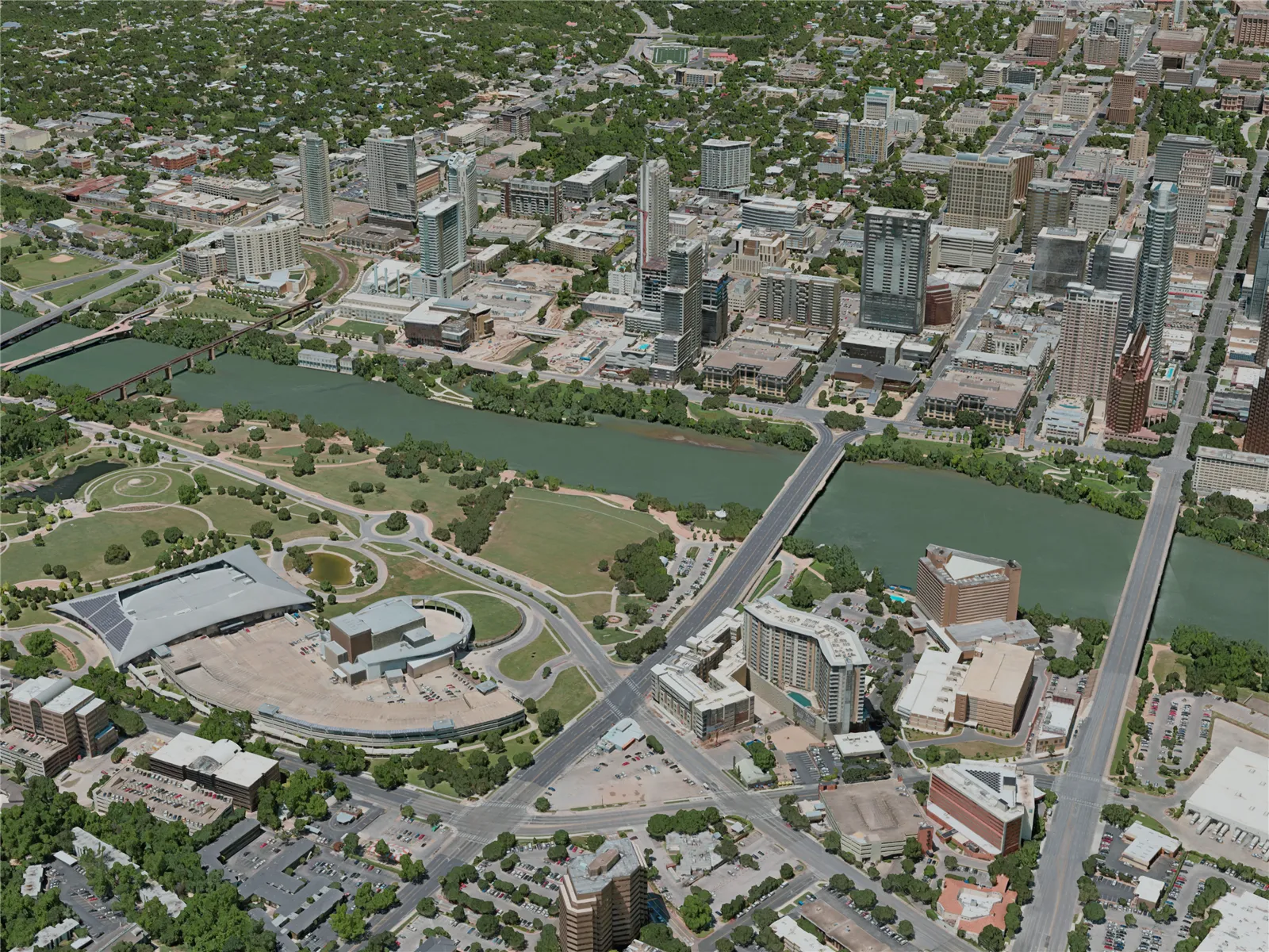 Austin City, TX, USA (2020) 3D Model main preview