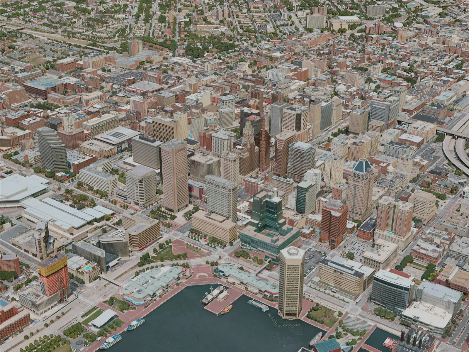 Baltimore City, USA (2020) 3D Model main preview