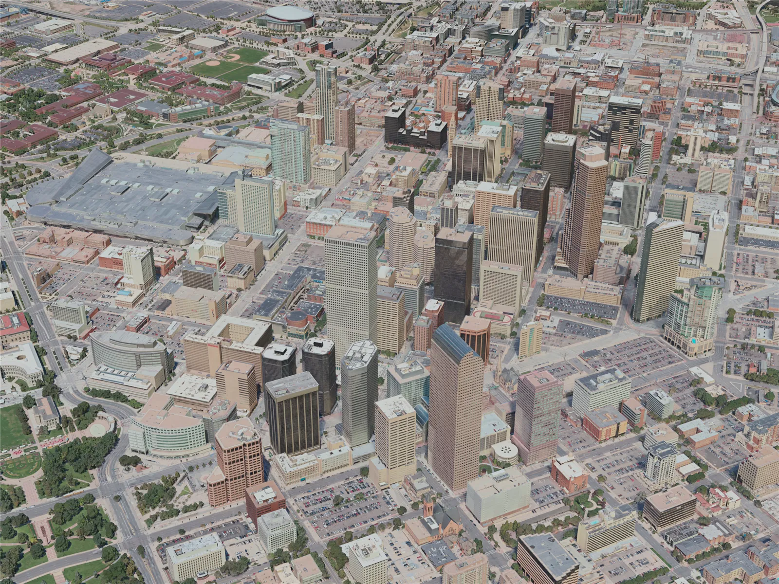 Denver City, CO, USA (2020) 3D Model main preview