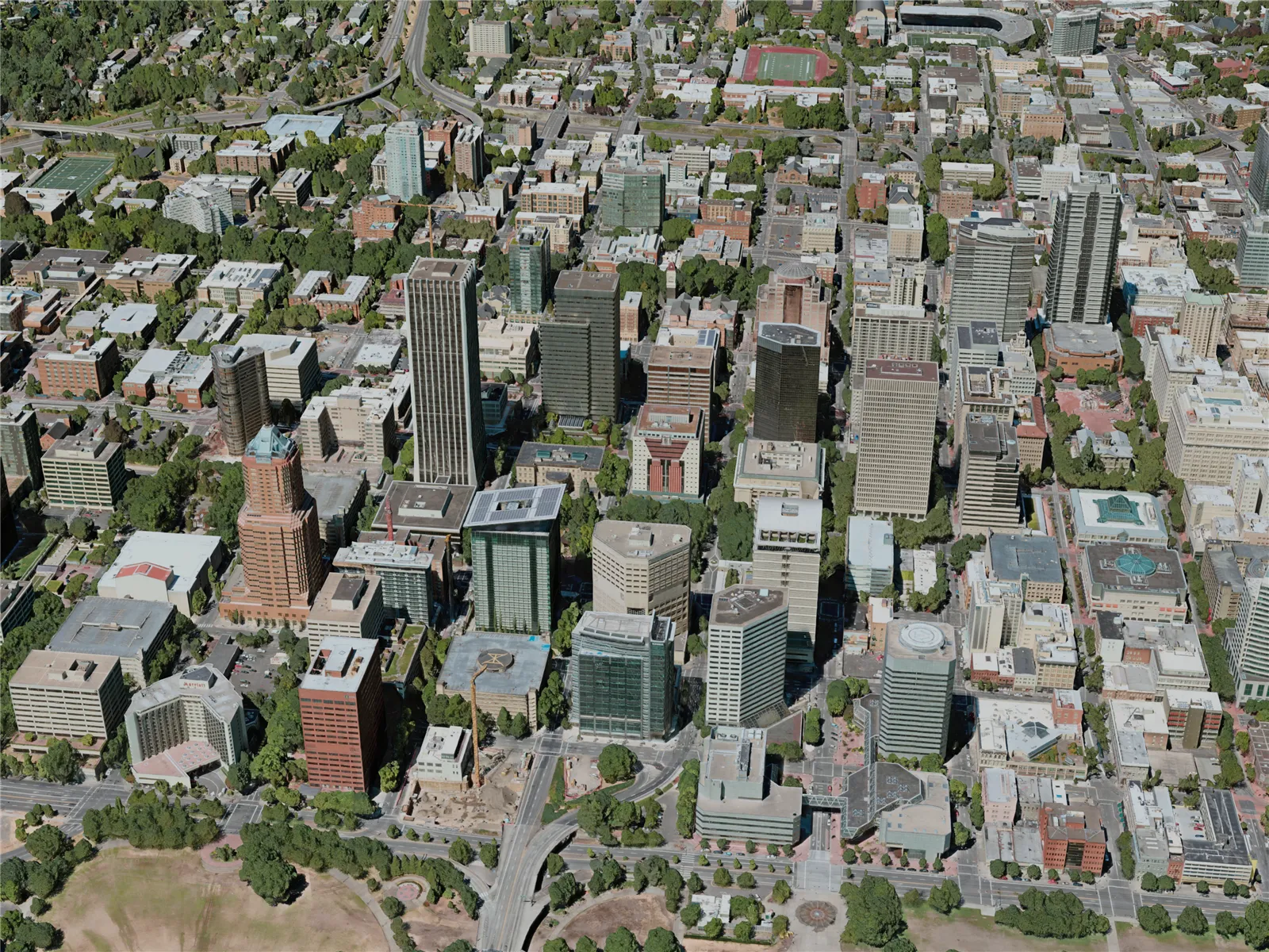 Portland City, OR, USA (2020) 3D Model main preview