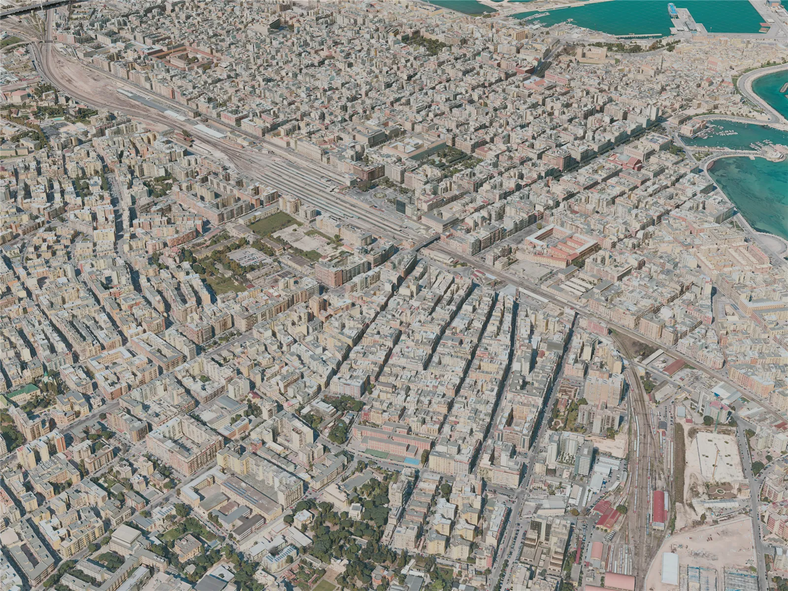 Bari City, Italy (2020) 3D Model main preview