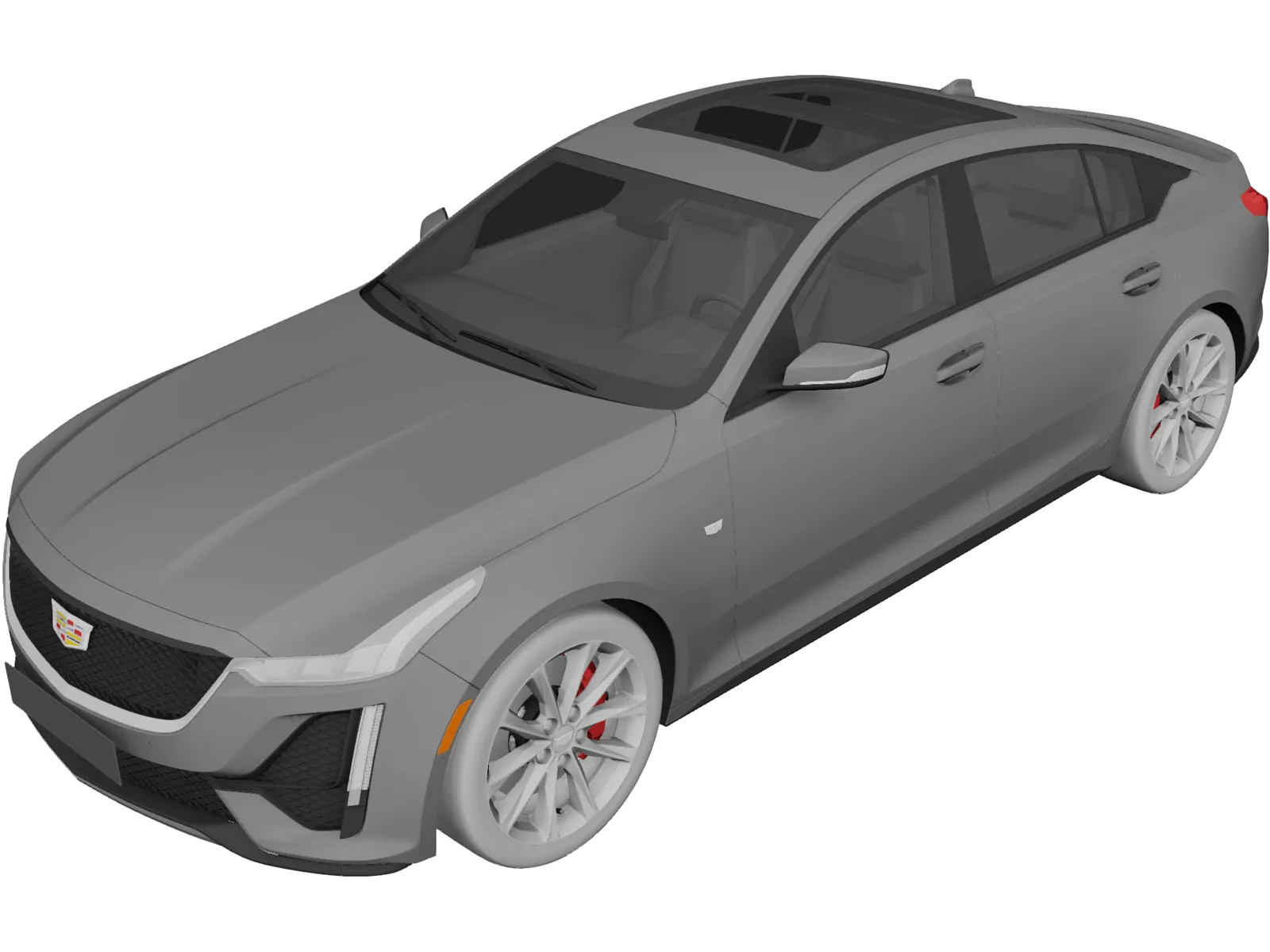 Cadillac CT5 (2020) 3D Model main preview