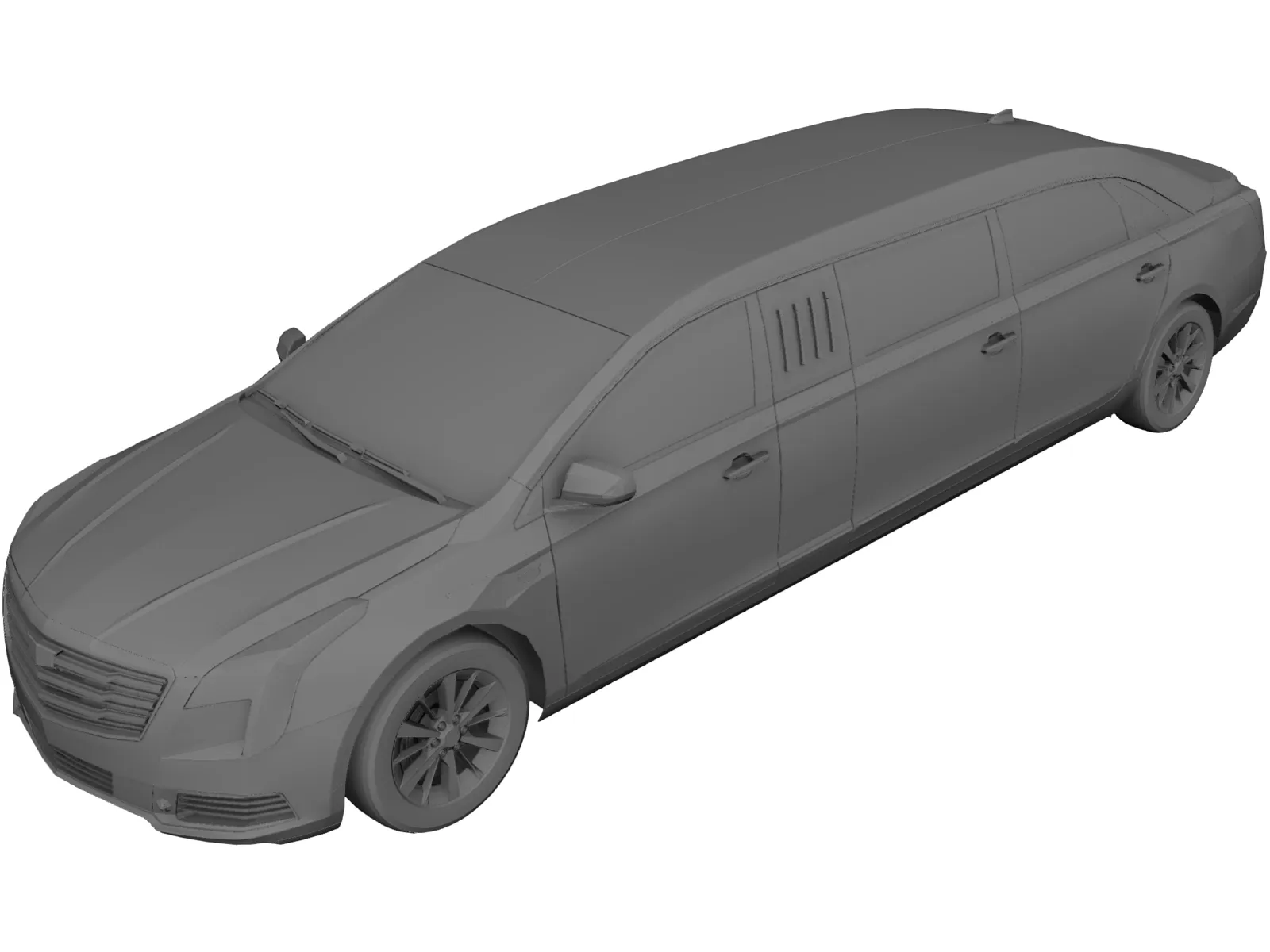 Cadillac XTS Limo (2019) 3D Model main preview