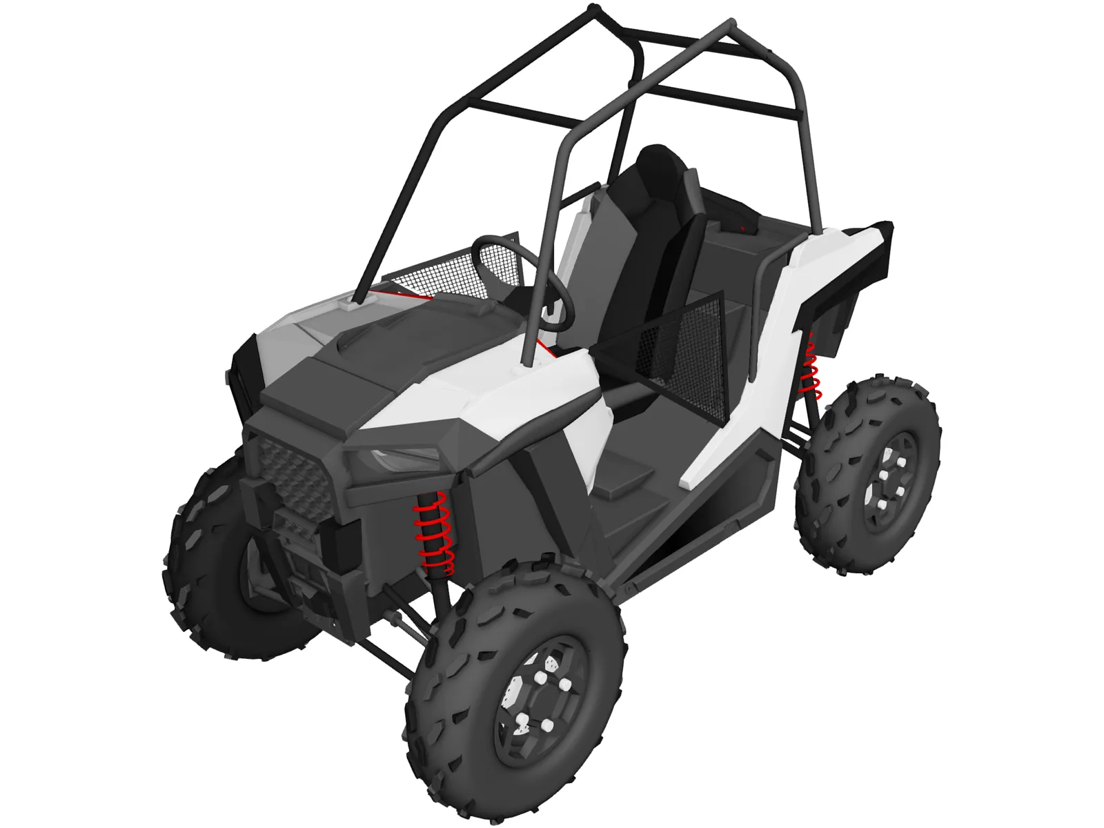 Polaris UTV Buggy 3D Model main preview