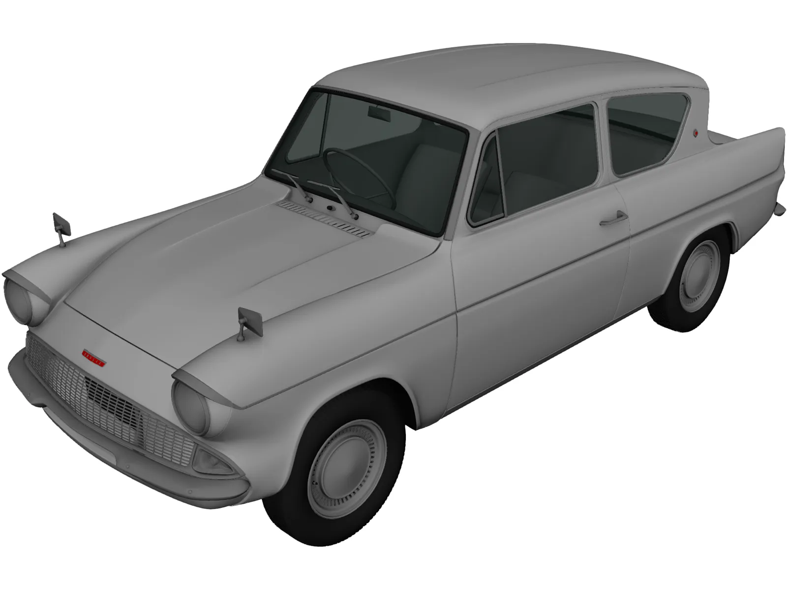 Ford Anglia (1967) 3D Model main preview