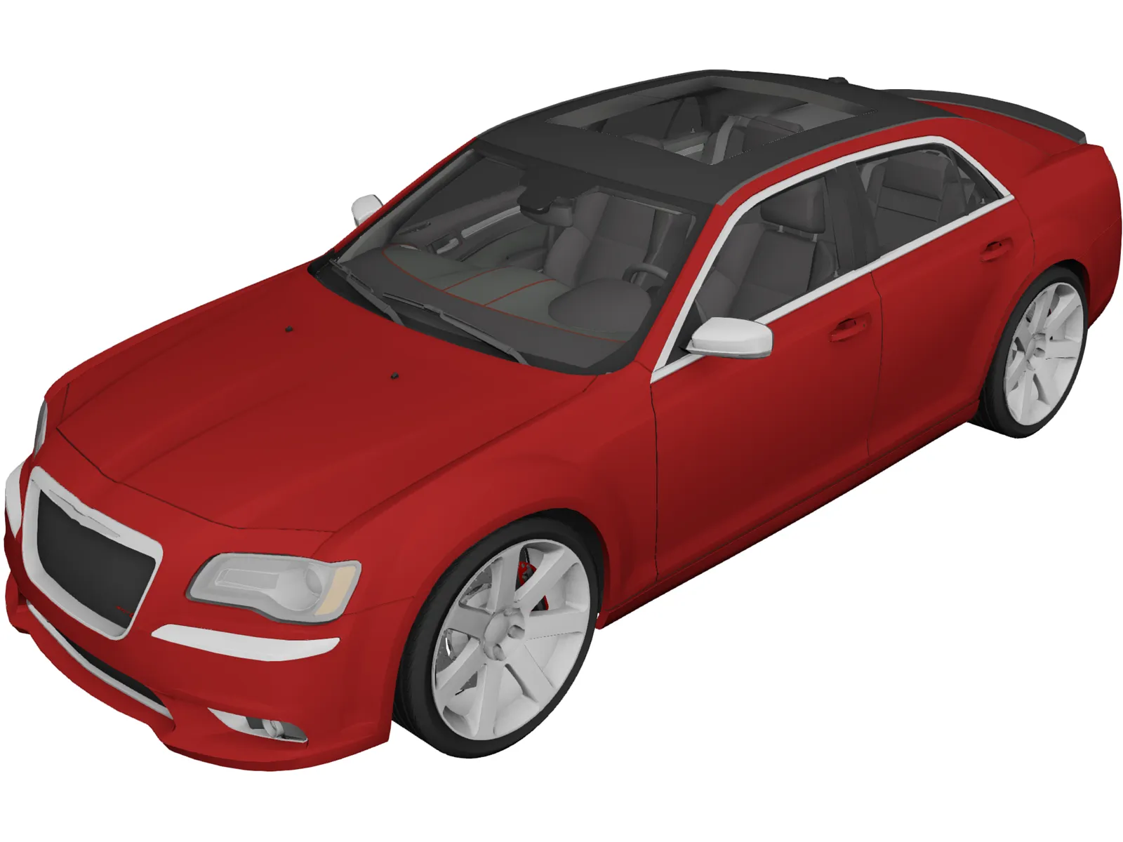 Chrysler 300C SRT8 (2011) 3D Model main preview