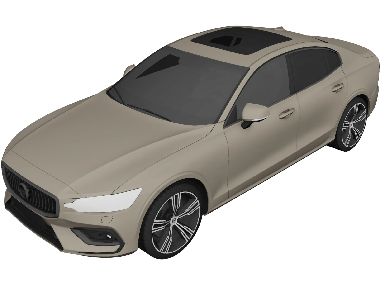 Volvo S60 (2019) 3D Model main preview
