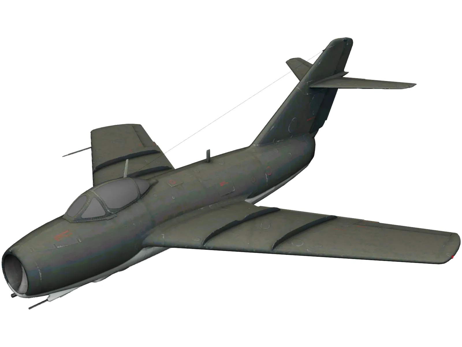 Mikoyan-Gurevich MiG-15 Fagot 3D Model main preview