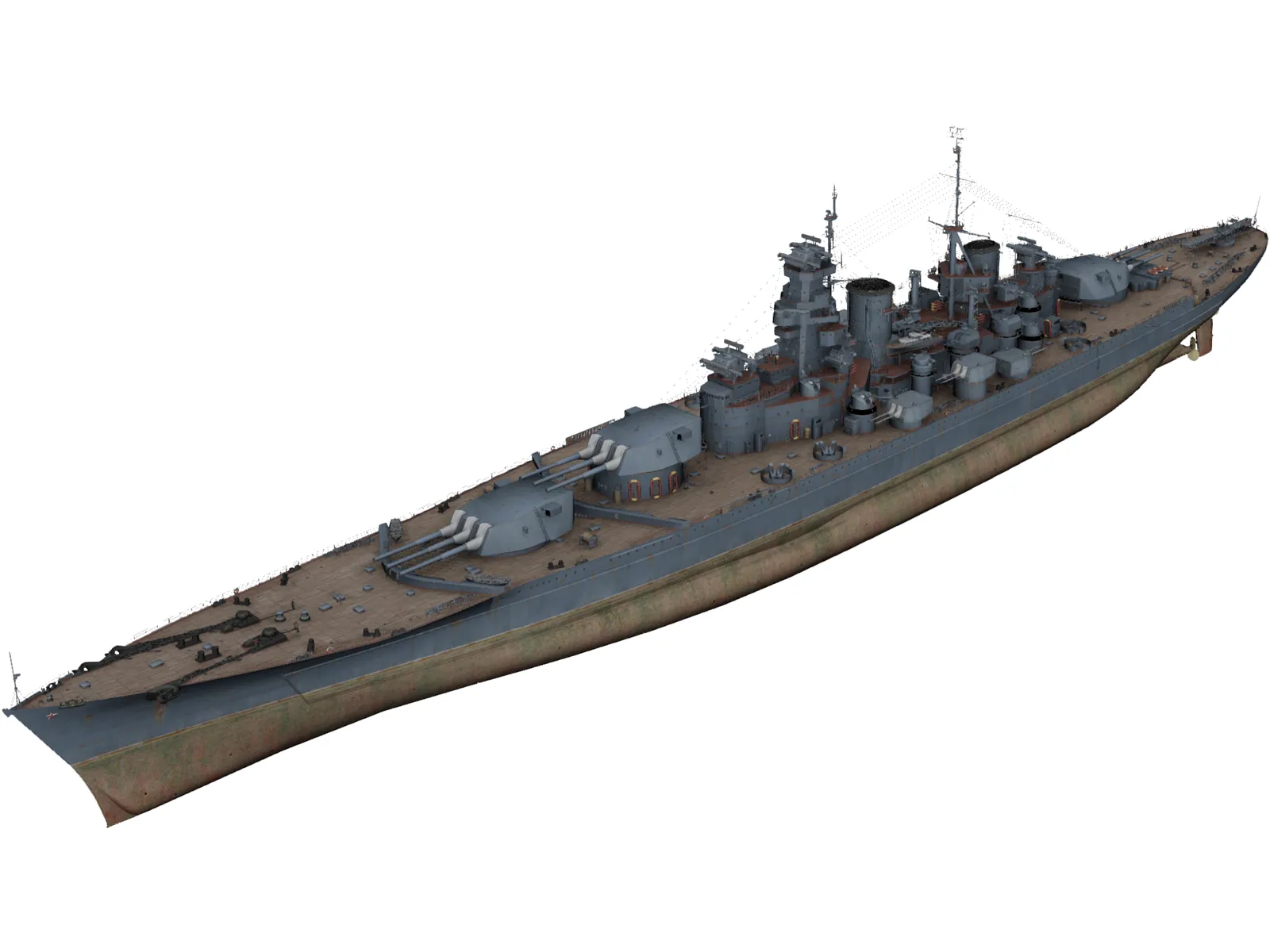 Sovetsky Soyuz Battleship 3D Model main preview