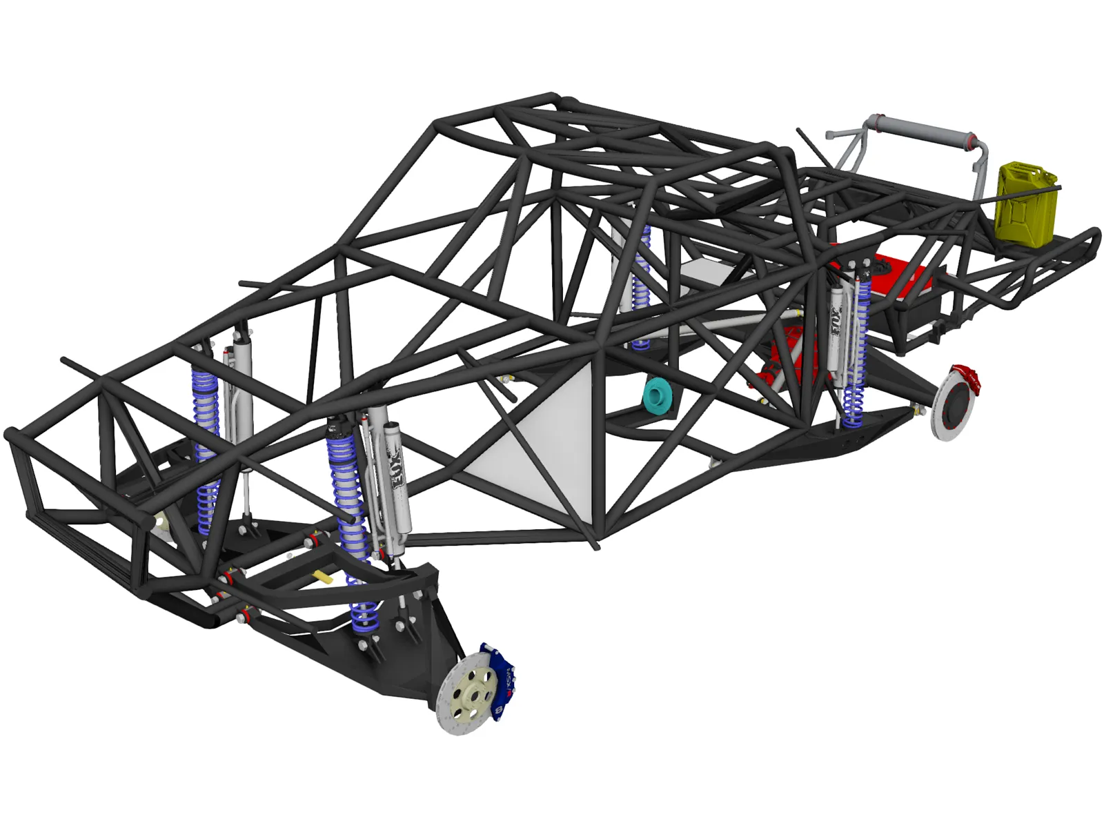 Prerunner Chassis 3D Model main preview