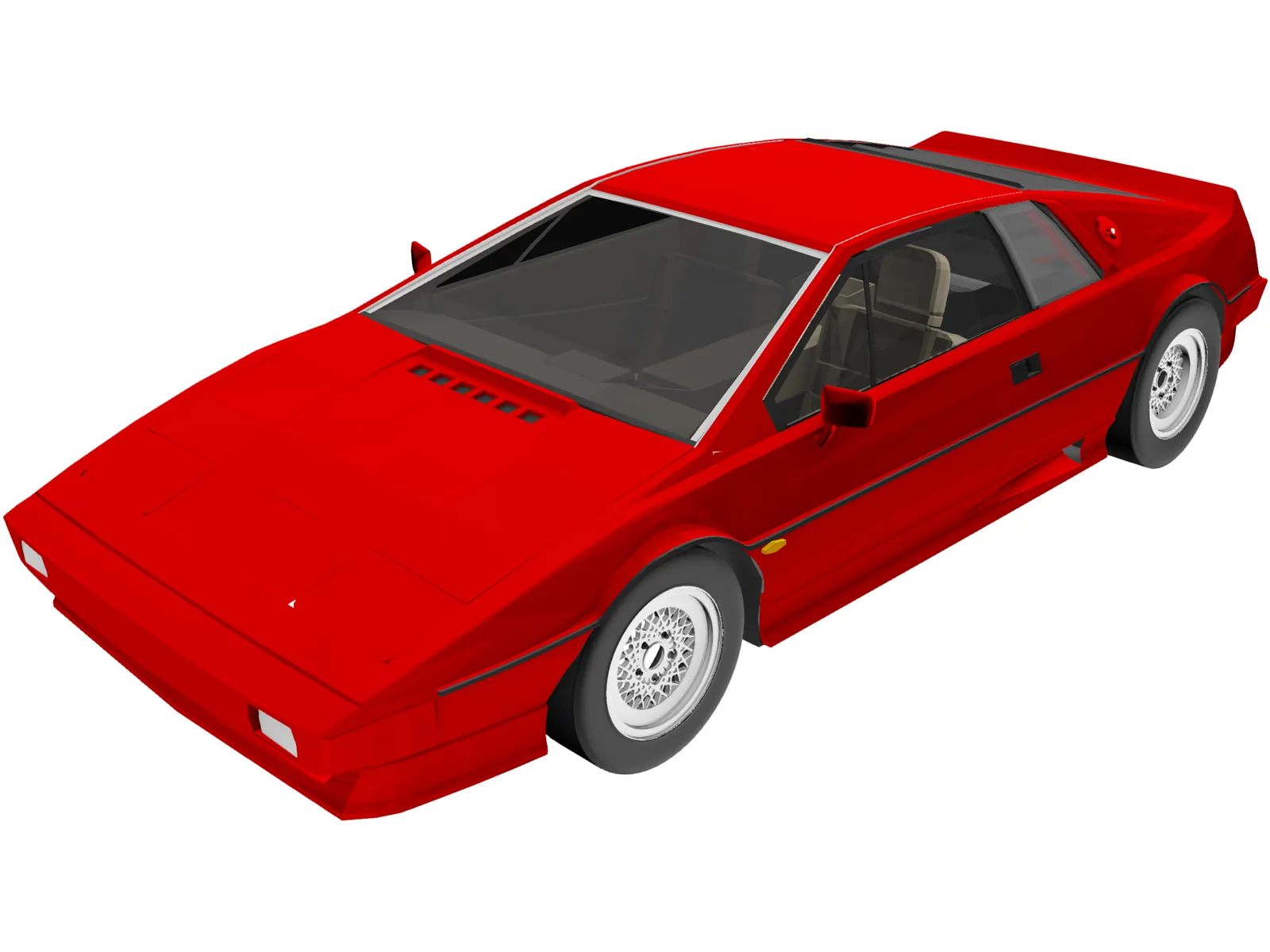 Lotus Esprit Turbo (1983) 3D Model main preview
