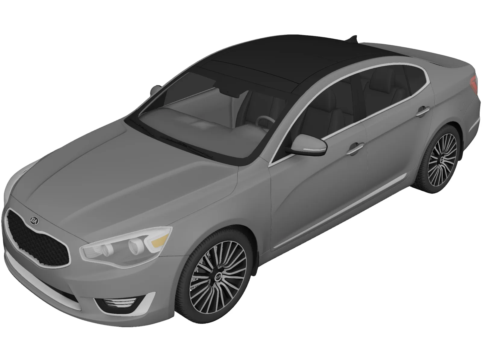 Kia Cadenza (2014) 3D Model main preview