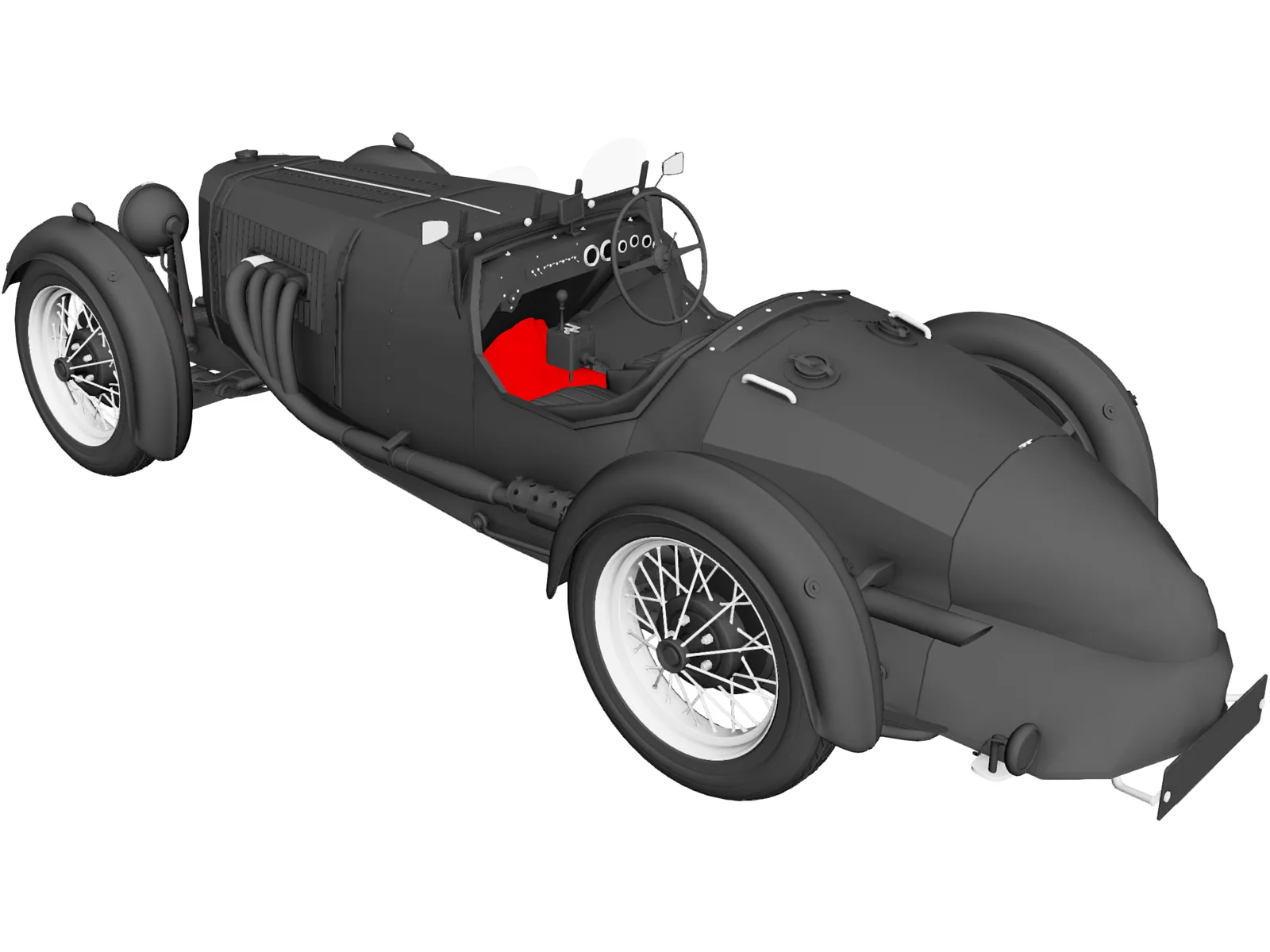 Aston Martin Ulster (1935) 3D Model main preview