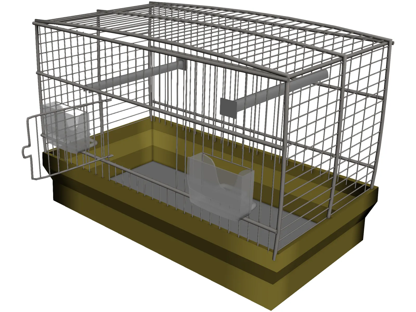 Bird Cage 3D Model main preview