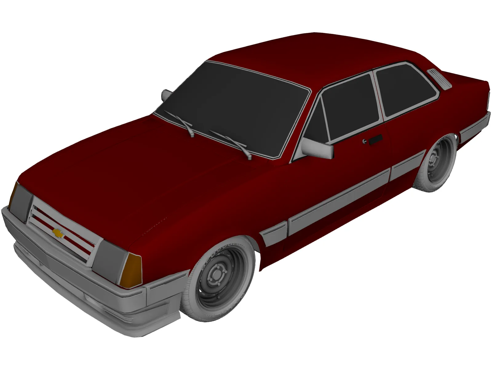 Chevrolet Chevette (1988) 3D Model main preview