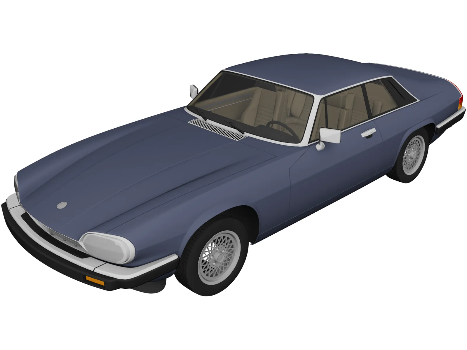 Jaguar XJ-S Coupe (1990) 3D Model main preview