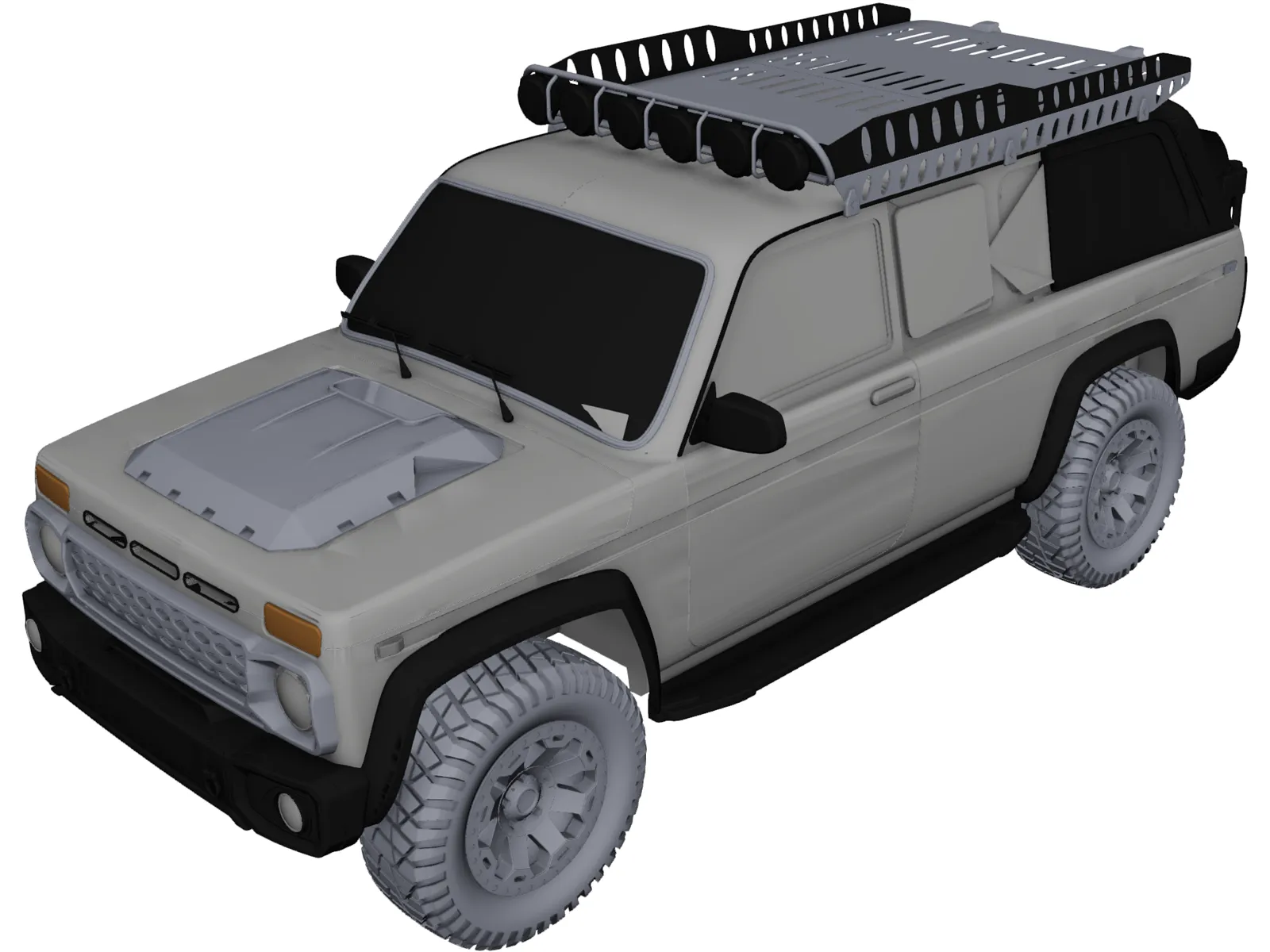 Lada Niva 2329 3D Model main preview