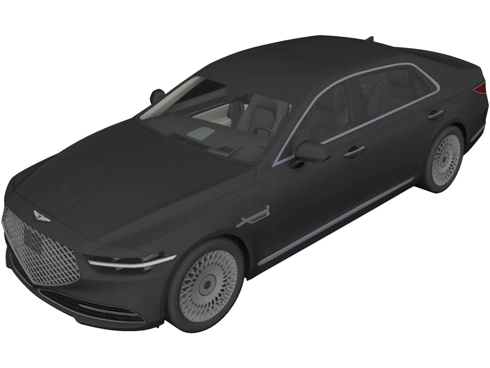 Genesis G90 (2020) 3D Model main preview
