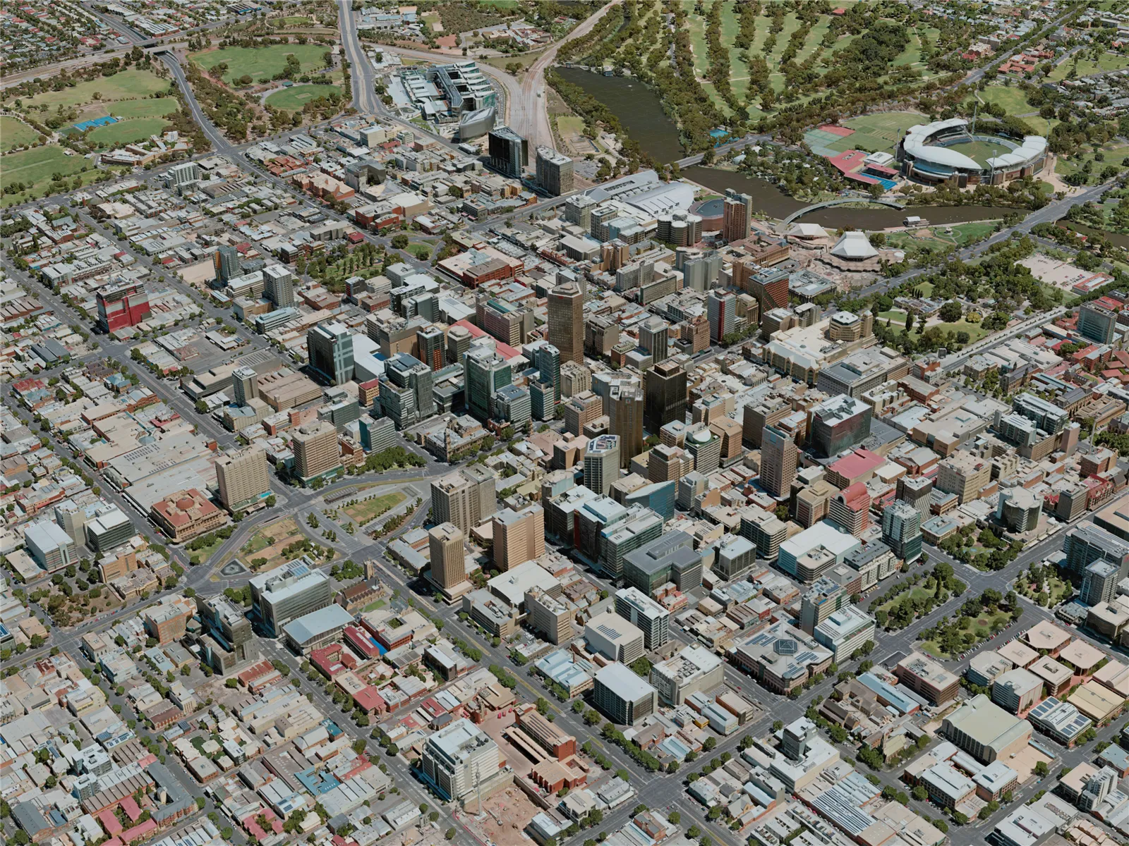 Adelaide City, Australia (2020) 3D Model main preview