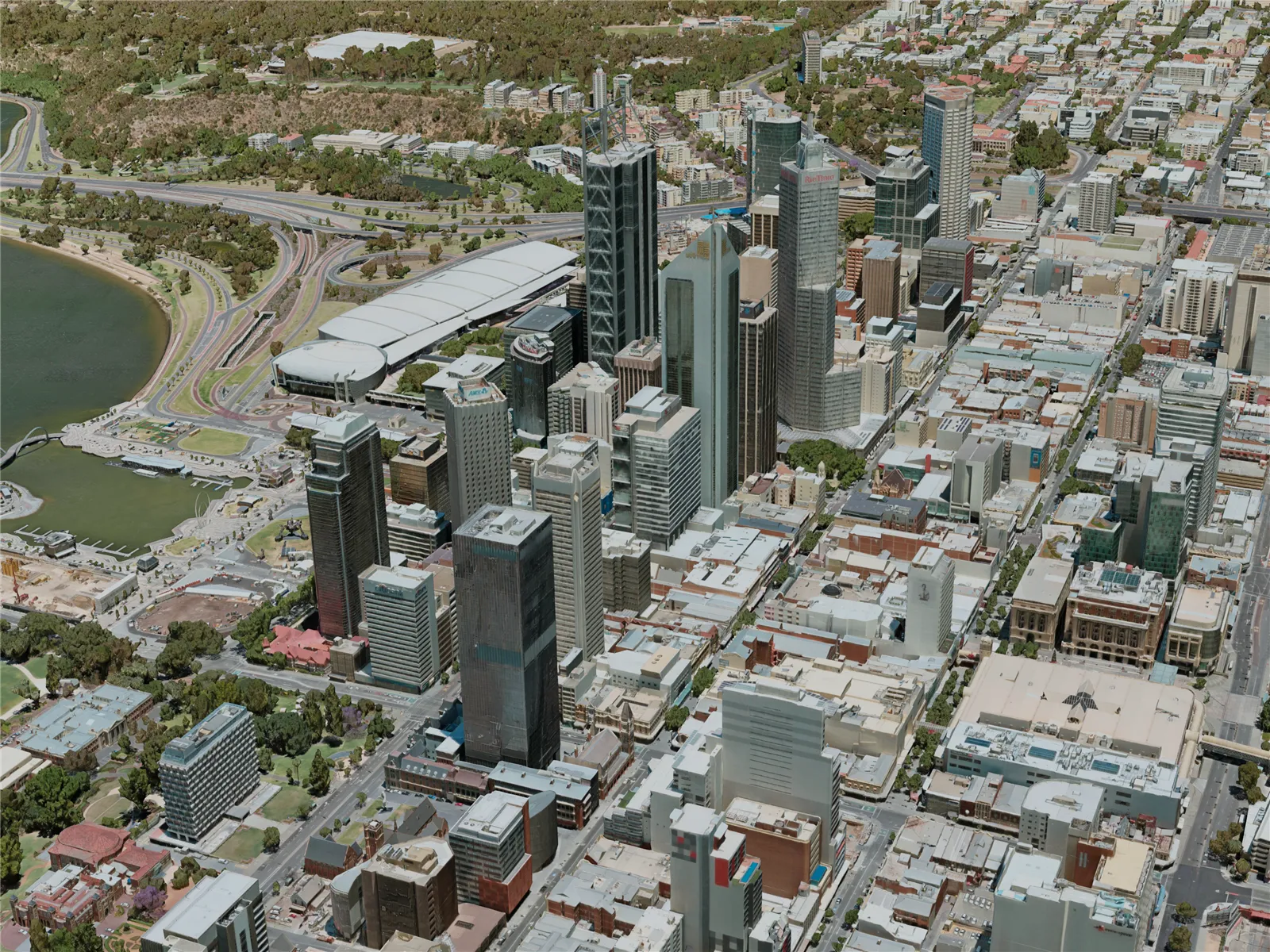 Perth City, Australia (2020) 3D Model main preview