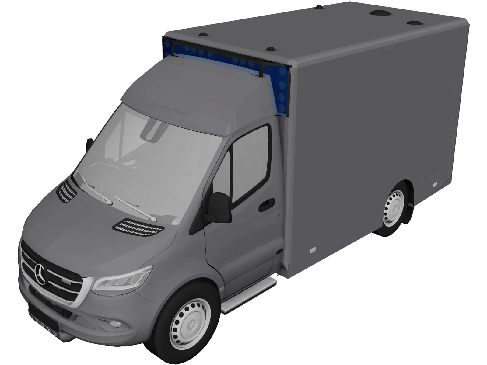 Mercedes-Benz Ambulance 3D Model main preview