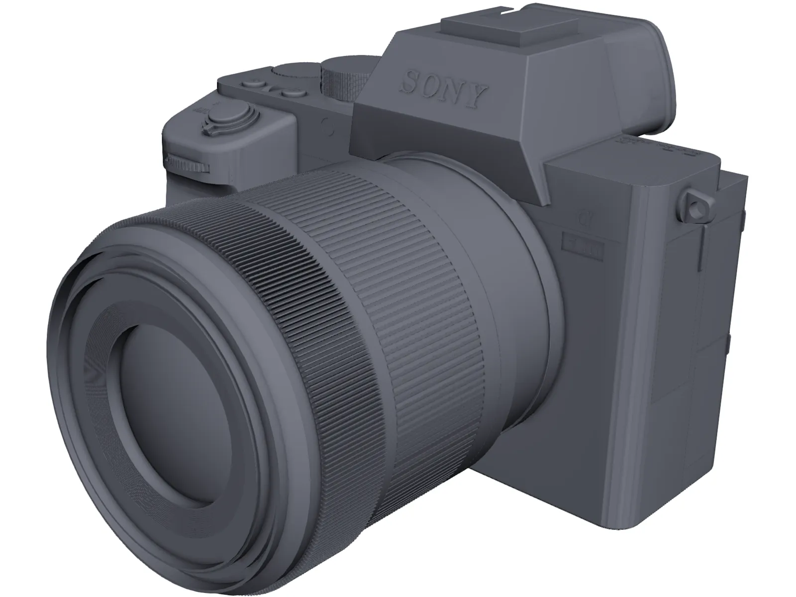 Sony A7 III Camera 3D Model main preview