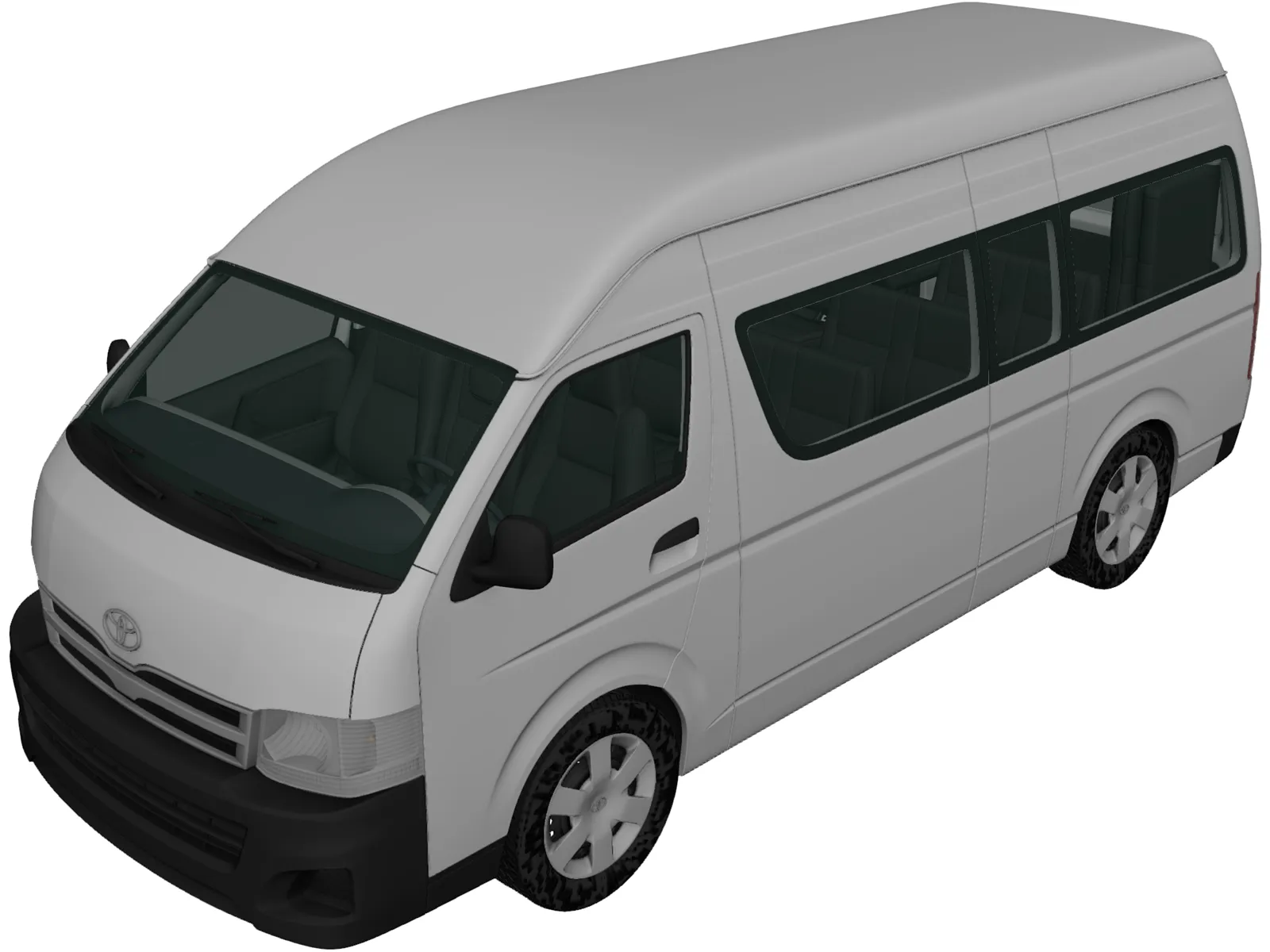 Toyota Hiace (2012) 3D Model main preview