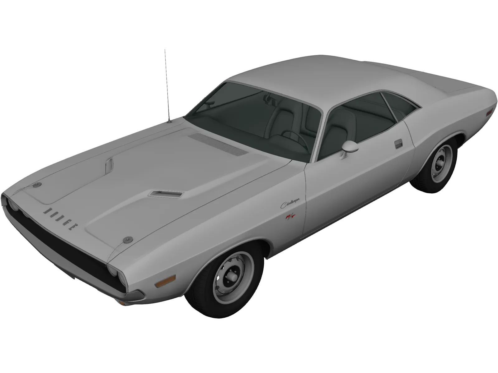 Dodge Challenger (1970) 3D Model main preview