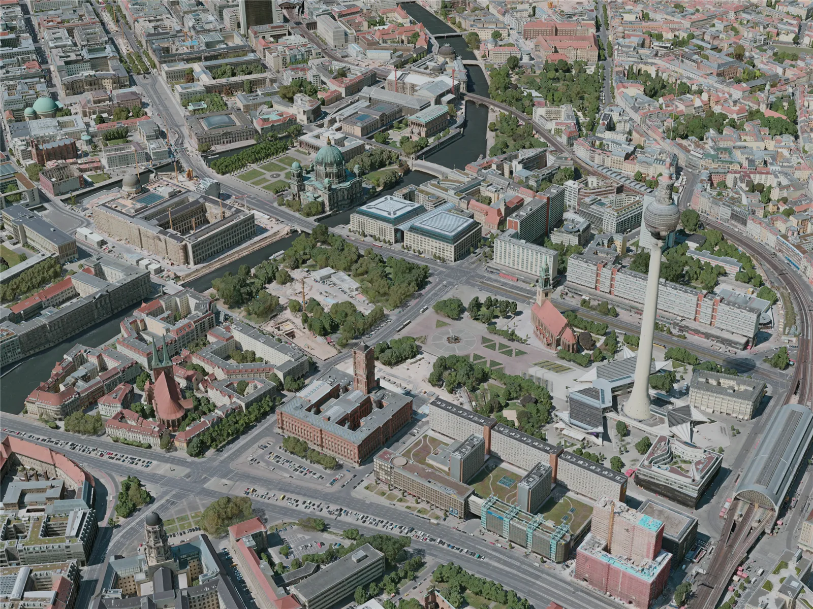 Berlin City, Germany (2020) 3D Model main preview