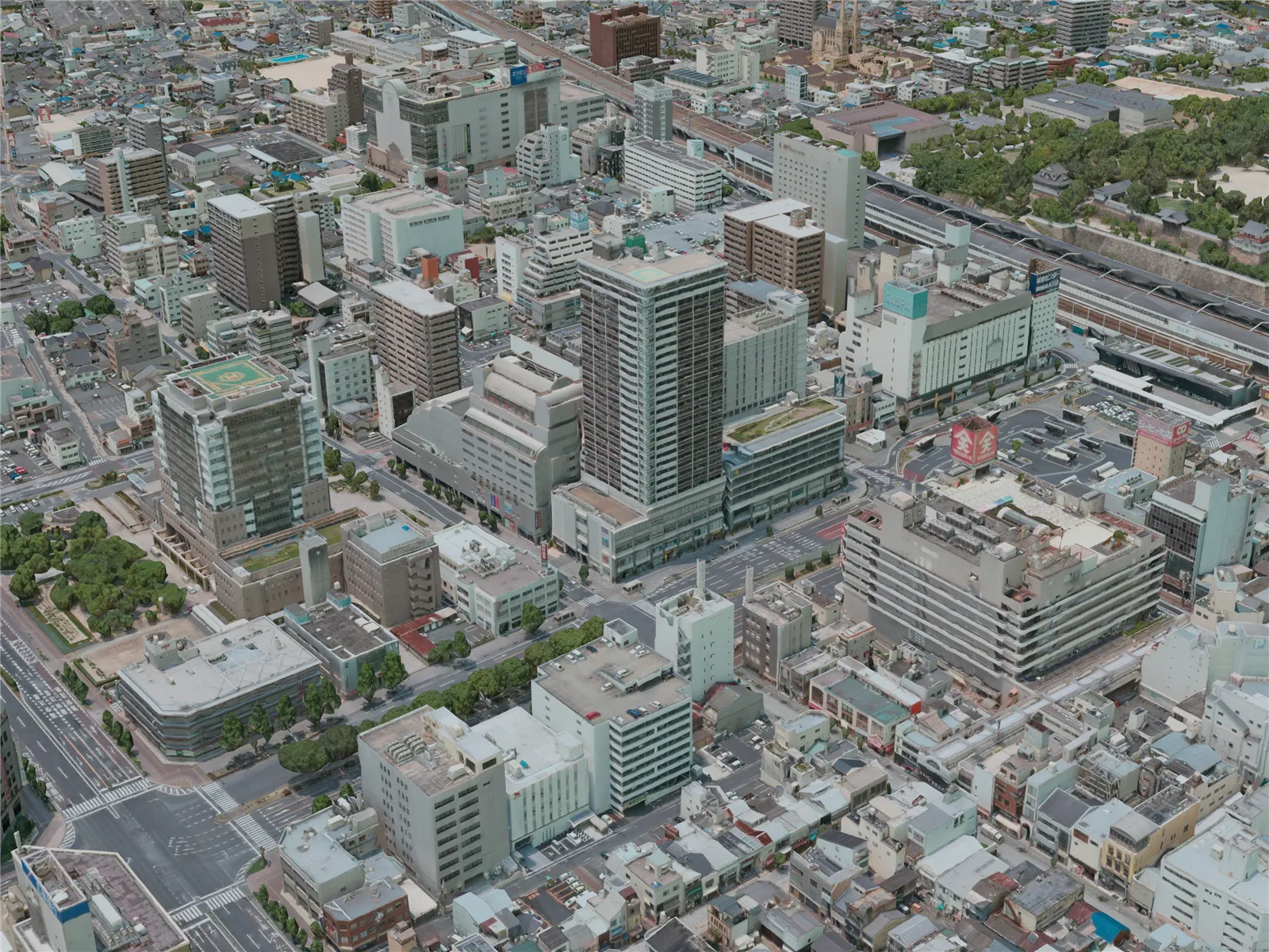 Fukuyama City, Japan (2020) 3D Model main preview