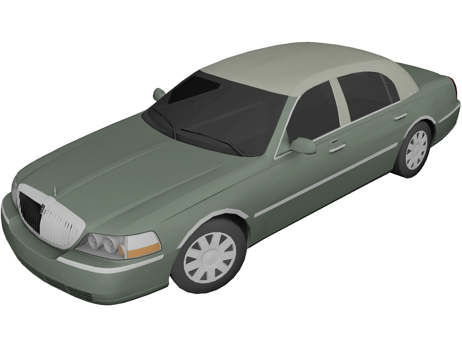 Lincoln Town Car Presidential (2008) 3D Model main preview