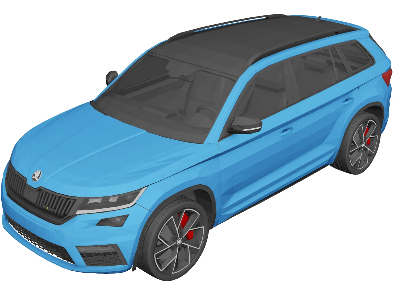 Skoda Kodiaq RS (2020) 3D Model main preview