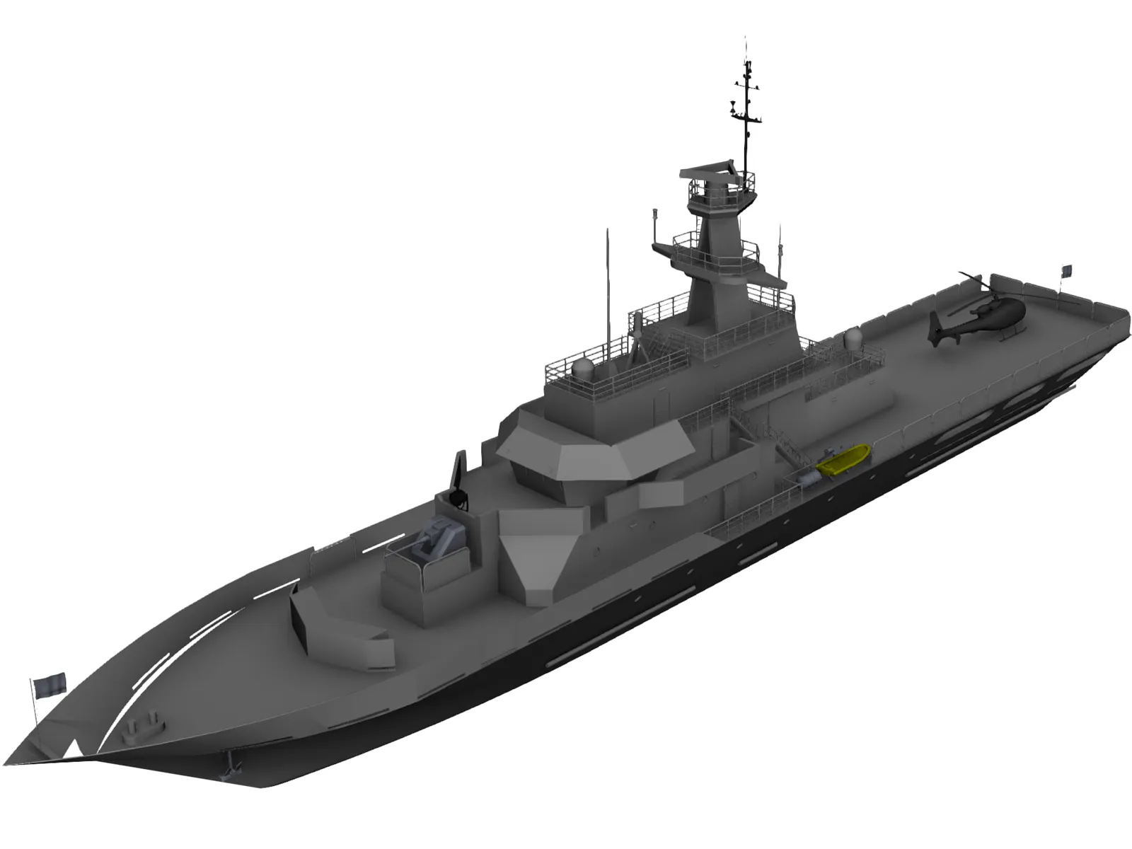HMS Clyde (P257) 3D Model main preview