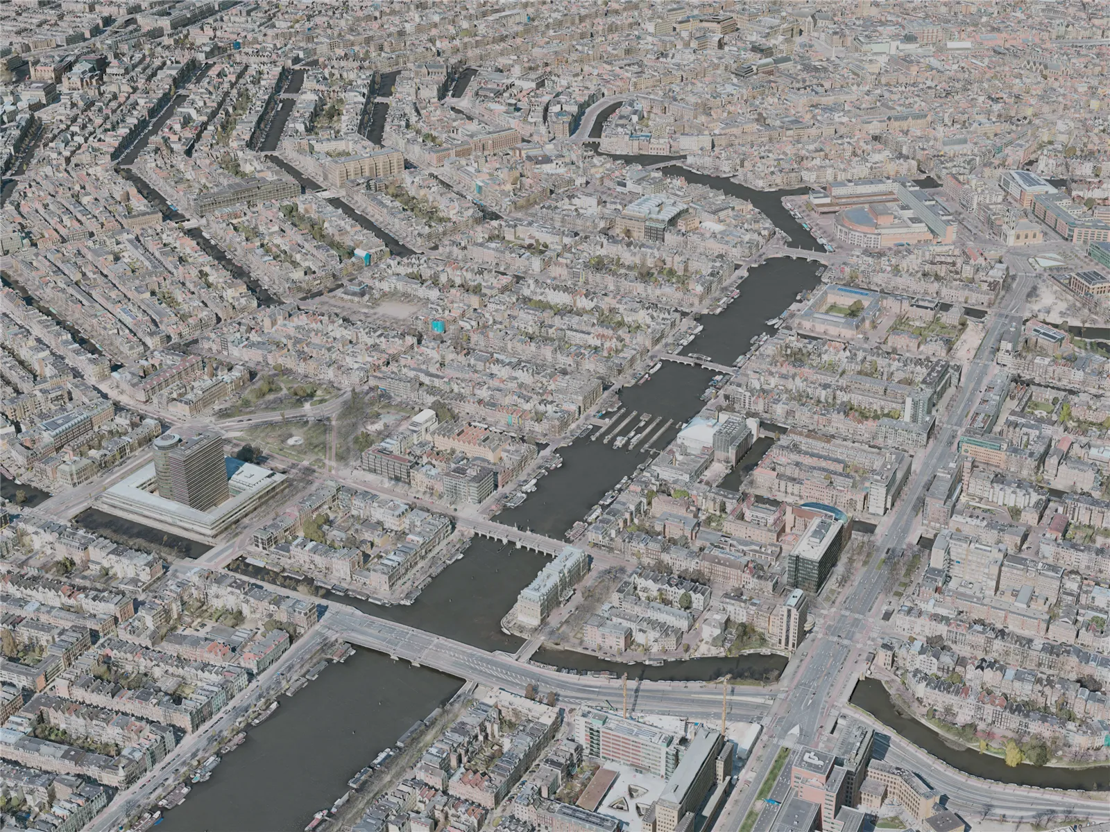 Amsterdam City, Netherlands (2020) 3D Model main preview