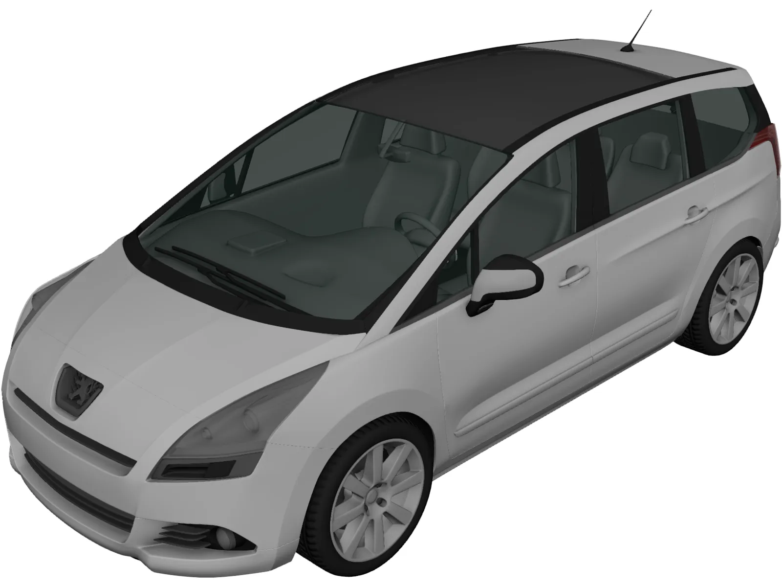 Peugeot 5008 (2010) 3D Model main preview