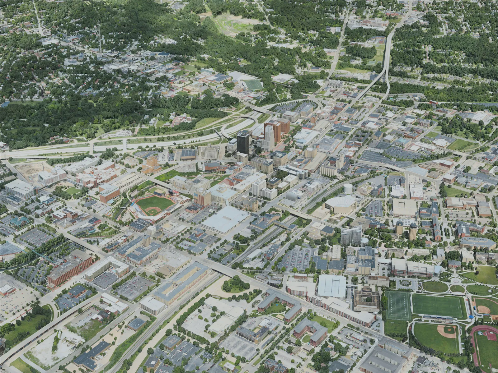 Akron City, USA (2020) 3D Model main preview