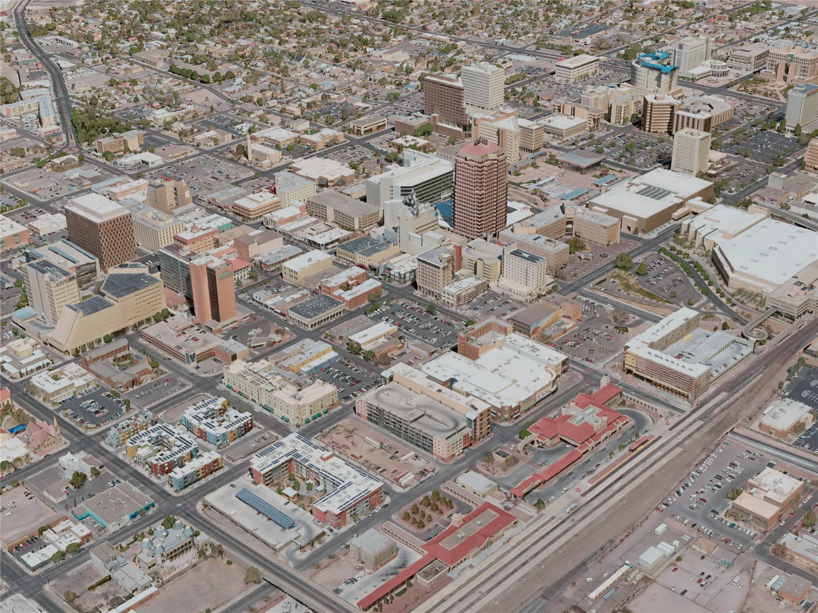 Albuquerque City, USA (2020) 3D Model main preview