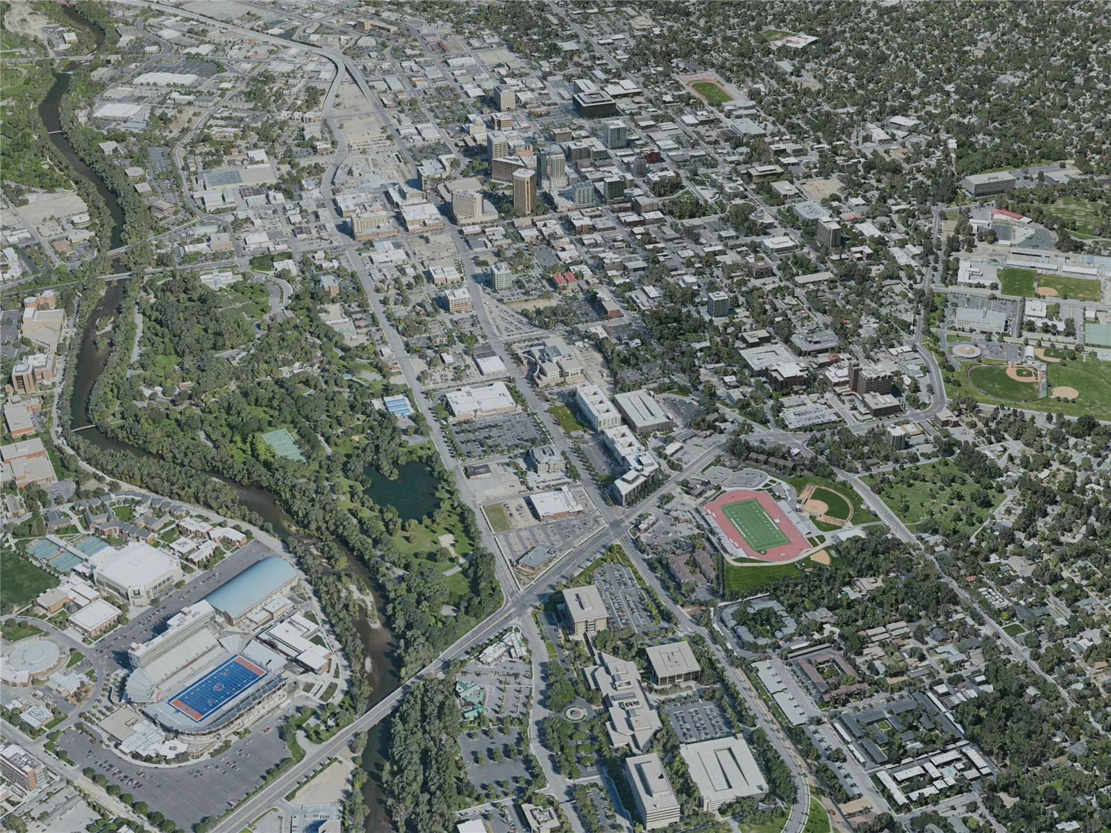 Boise City, USA (2020) 3D Model main preview