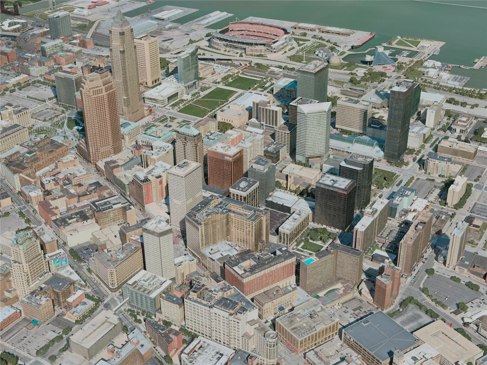 Cleveland City, OH, USA (2020) 3D Model main preview