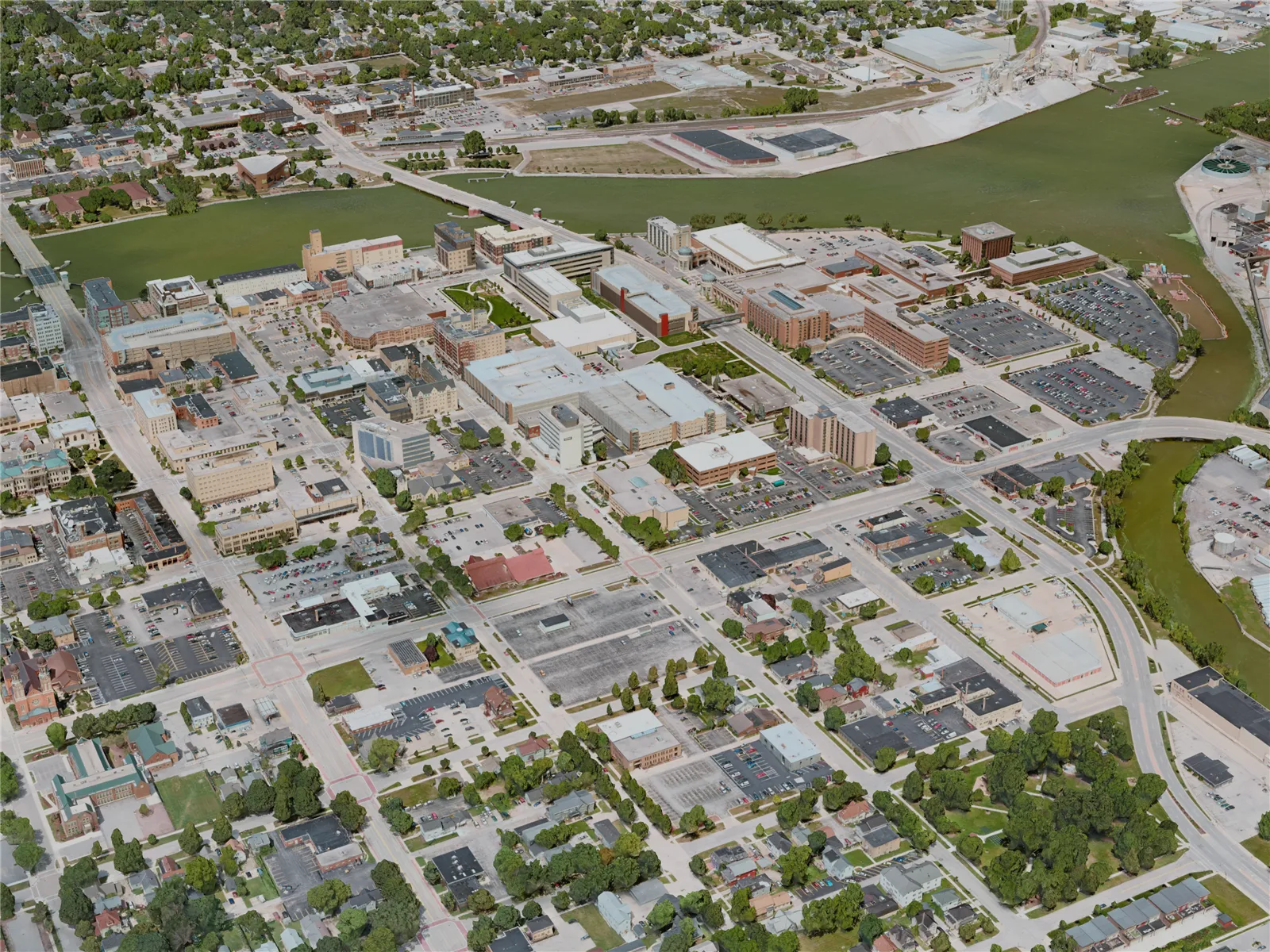 Green Bay City, USA (2020) 3D Model main preview