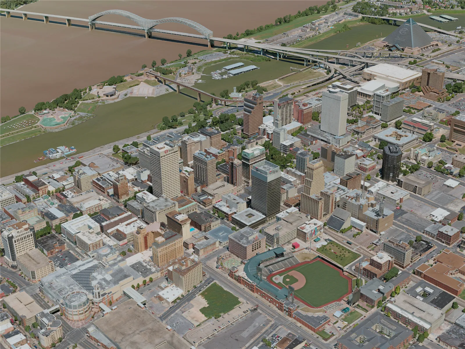Memphis City, USA (2020) 3D Model main preview