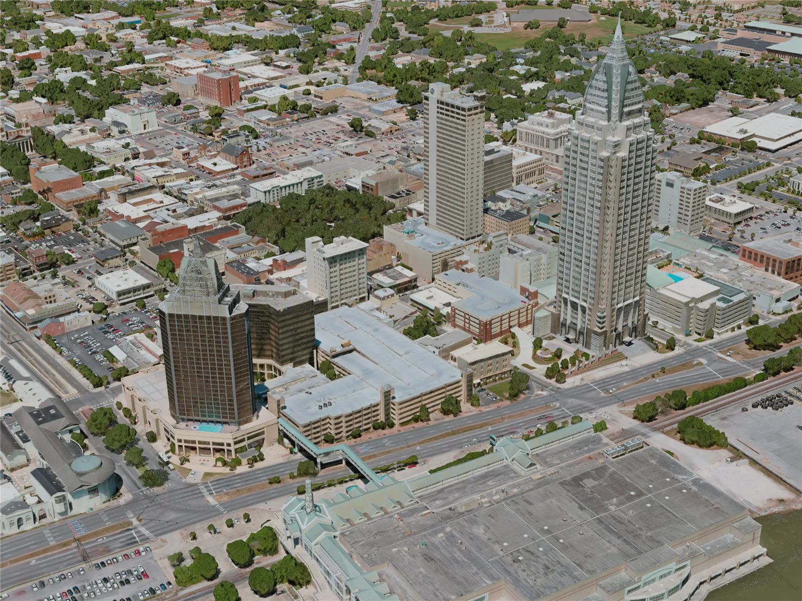 Mobile City, AL, USA (2020) 3D Model main preview