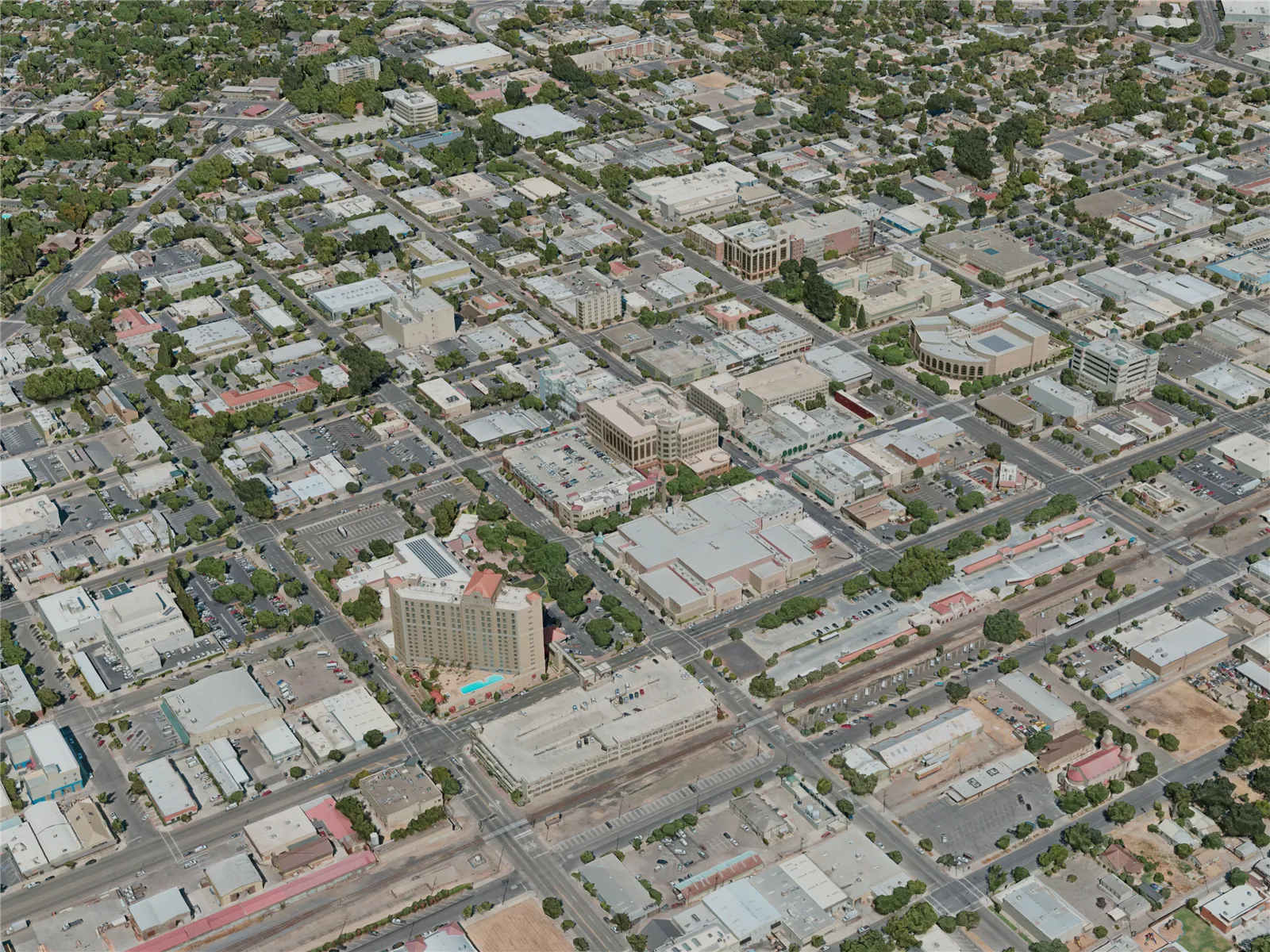Modesto City, USA (2020) 3D Model main preview