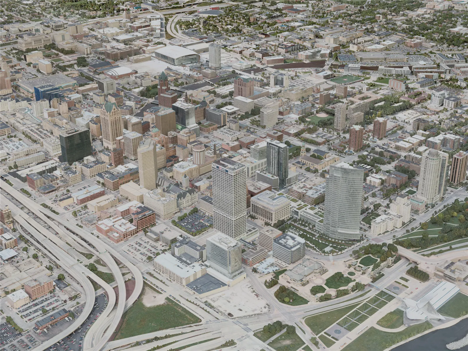 Milwaukee City, USA (2020) 3D Model main preview