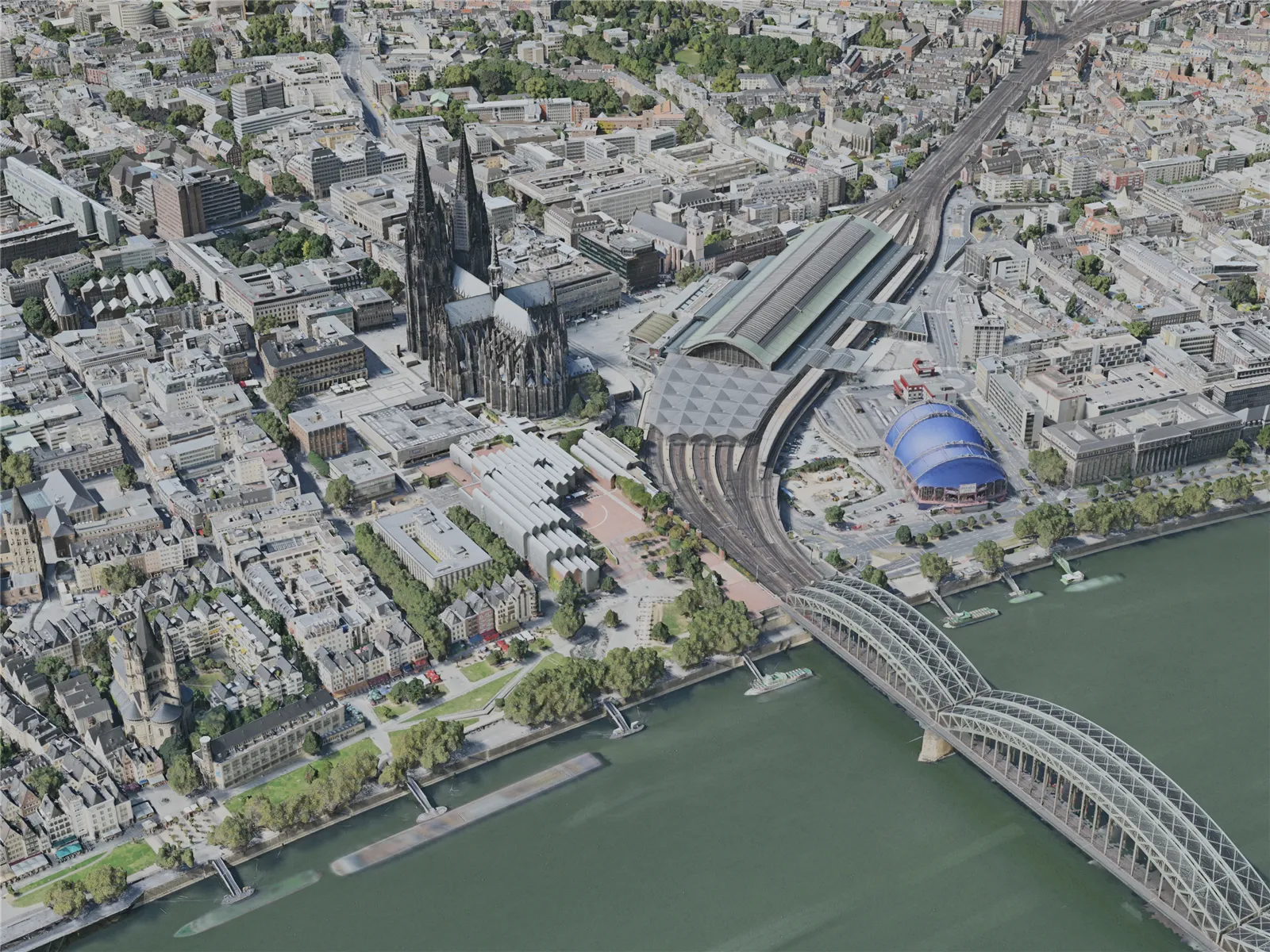 Cologne City, Germany (2020) 3D Model main preview