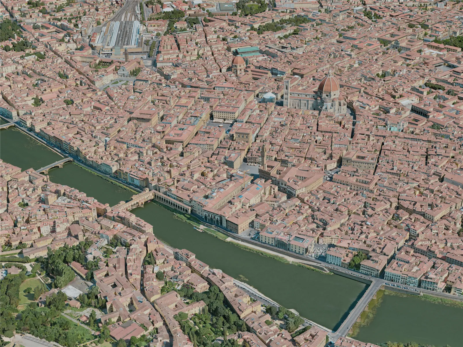 Florence City, Italy (2020) 3D Model main preview