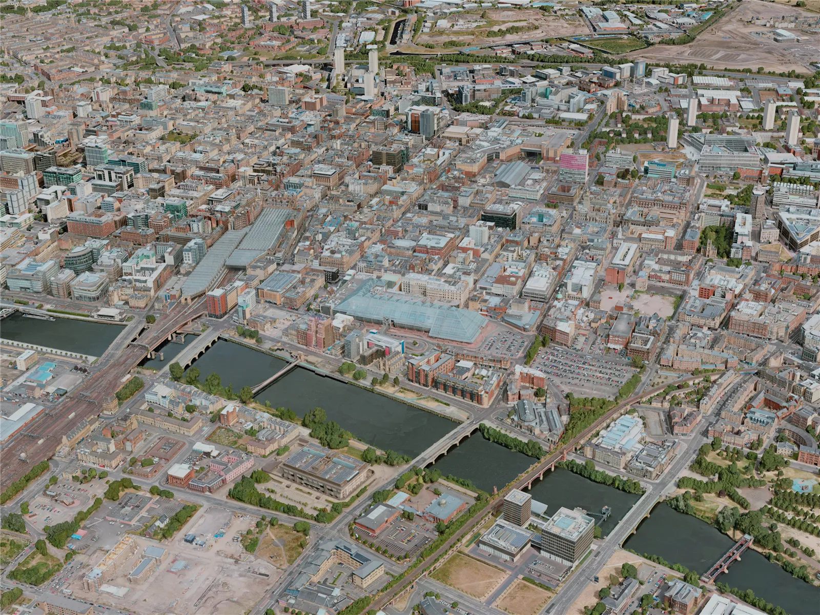 Glasgow City, UK (2020) 3D Model main preview
