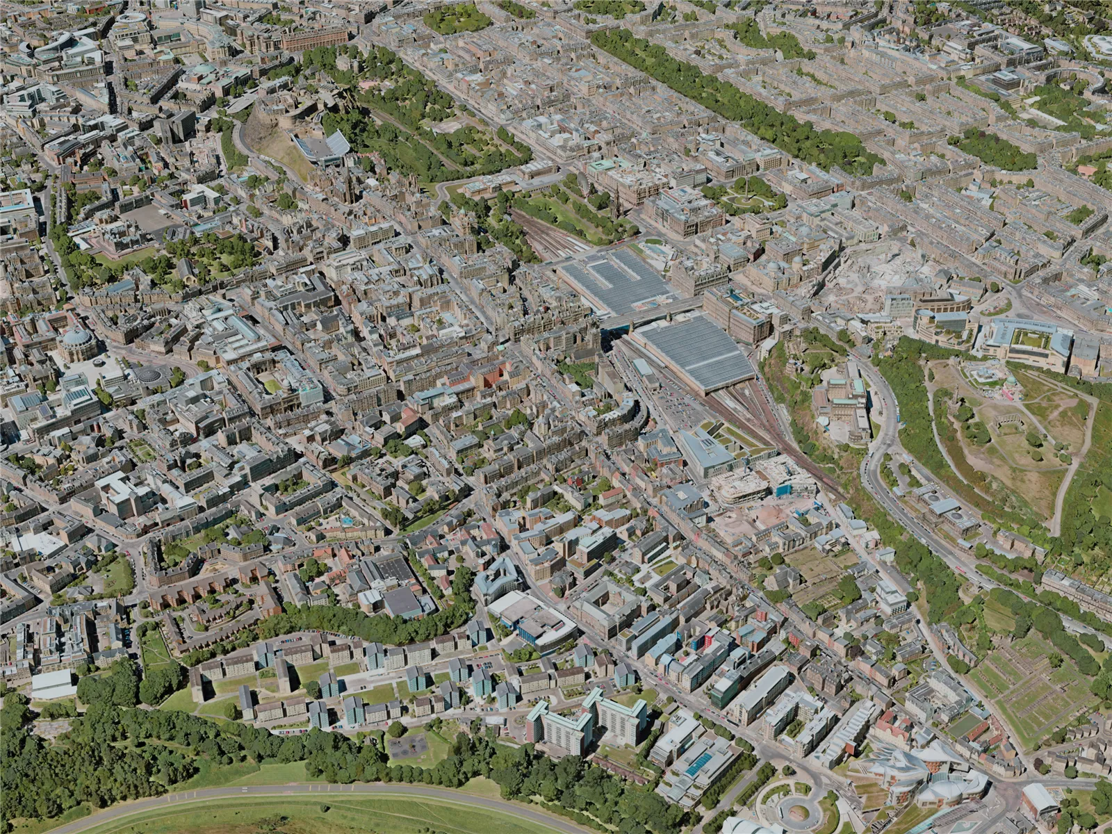 Edinburgh City, UK (2020) 3D Model main preview