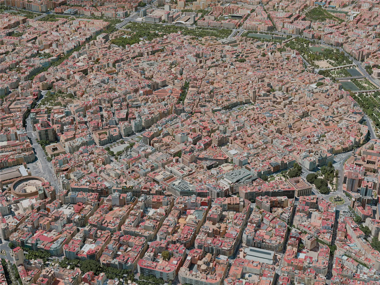 Valencia City, Spain (2020) 3D Model main preview