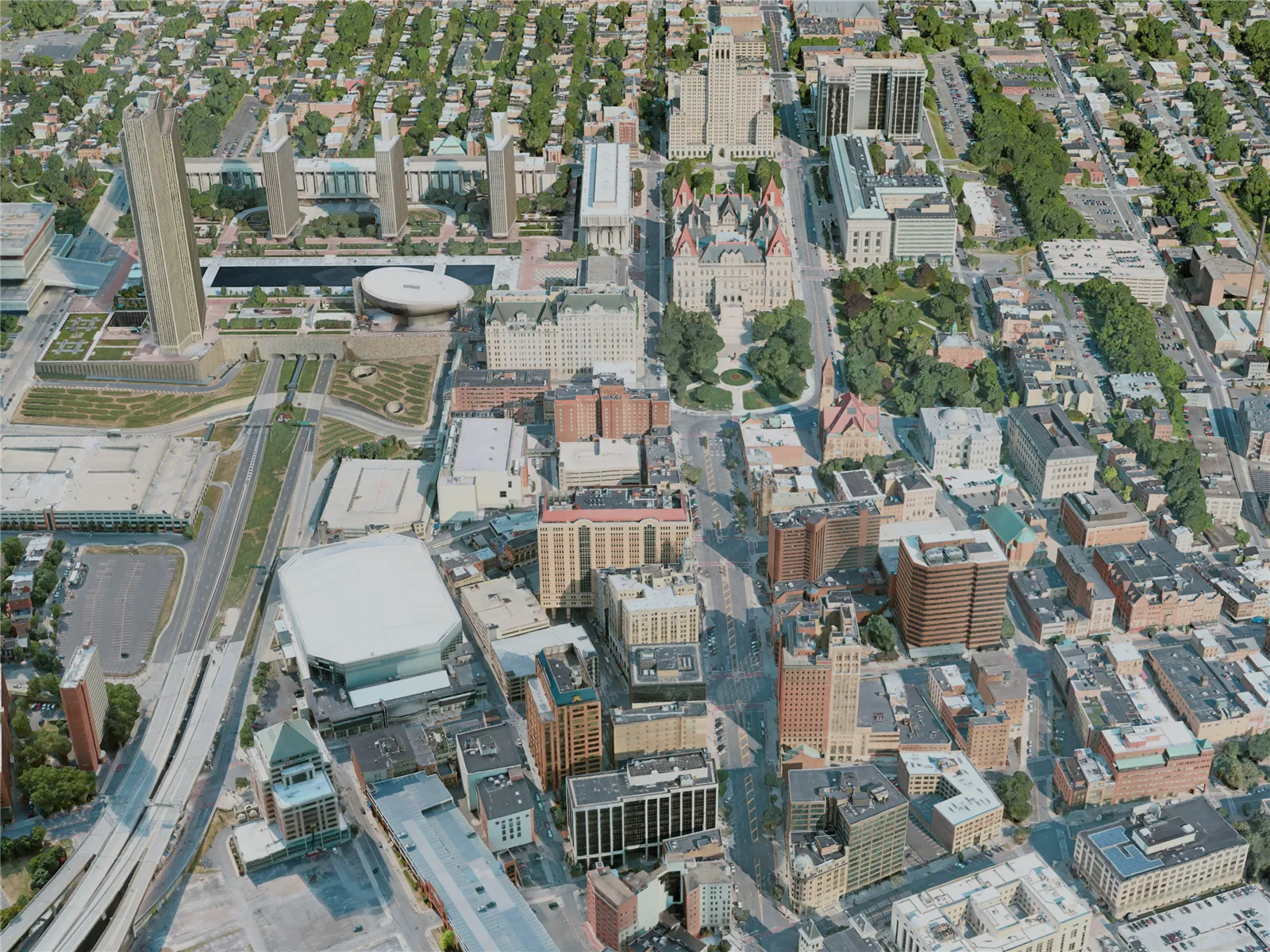 Albany City, NY, USA (2020) 3D Model main preview